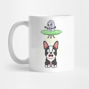 Funny french bulldog is being abducted by aliens Mug